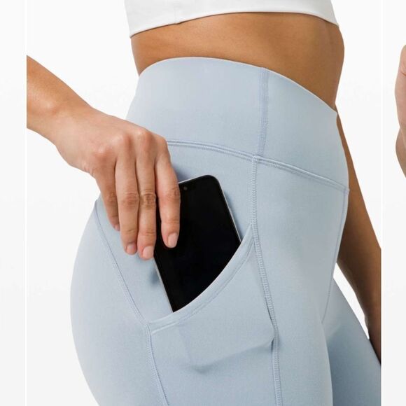 Lululemon Invigorate High-Rise Tight 25" Chambray pockets size 8 - Picture 2 of 14